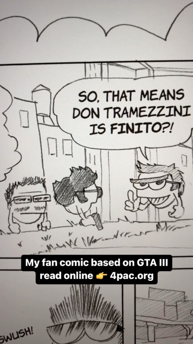 My new comic is a love letter to Grand Theft Auto III 😅 Link in bio!
.
.
.
#comic #makingcomics #fancomic #gtafanart #fanart #gta #grandtheftauto #gta3 #grandtheftauto3 #pencilart #artgraz