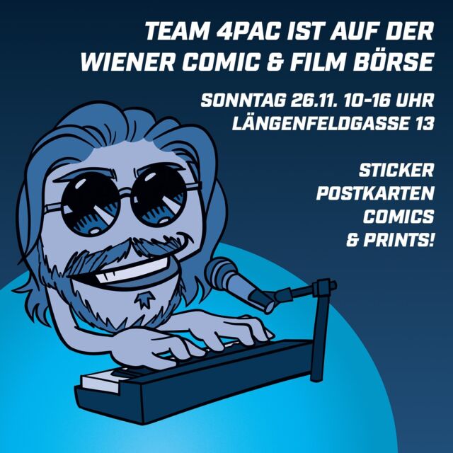 Tomorrow I’ll be at @comicfilmboerse for the first time! I‘m bringing my comics, stickers, postcards and prints, so tell your friends in Vienna 😉